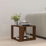 vidaXL Klubska mizica rjavi hrast 40x40x30 cm konstruiran les, (20624842) | Shoptok.si