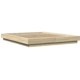  Okvir za krevet s LED svjetlima boja hrasta 160 x 200 cm drveni | shoptok.hr