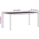  Set vanjskog namještaja 7 kom. Antracit Čelik | shoptok.hr