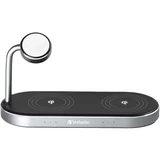 WCS-03 Aluminum 3-in-1 Qi MFi Dual WiFi+Apple Watch Ch.