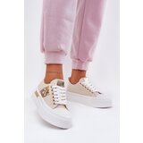 Boto Women's Platform Sneakers With Decorative Detail Beige Annisae | shoptok.hr