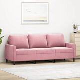 vidaXL Kavč trosed roza 180 cm žamet Cene