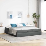  Okvir kreveta s madracem 2 kom. Siva nijansa tkanina Zagasitosiva 180 x 200 cm | shoptok.hr