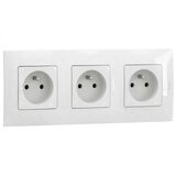 Legrand Trostruka kućna utičnica 250V/16A sa okvirom NILOE bela Cene