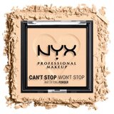 NYX Professional Makeup kompaktni puder - Can't Stop Won't Stop Mattifying Powder - Light (CSWSM02) | Shoptok.si