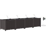  Vrtna saksija 4 pcs Smeđa 160 x 40 x 37,5 cm Plastika | Eponuda.com