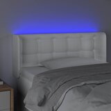  LED uzglavlje bijelo 93x16x78/88 cm od umjetne kože | shoptok.hr
