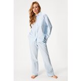 Hunkemöller Pižama top Blue | Shoptok.si