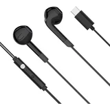 Slušalke žične za v uho KRUGER-MATZ C2-BL, mikrofon, USB-C, 120cm, črne, (5000118039)