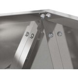  Cvetlično korito 2 pcs srebrna 40 x 40 x 40 cm Nerjaveče jeklo, (5000207532) | Shoptok.si