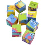  Educational Puzzle 6in1 Blocks Puzzle Cubes 6 Pictures Dinosaurs 9 El. | Shoptok.si
