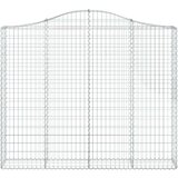  Lučne gabionske košare 4 kom 200x30x160/180cm pocinčano željezo | shoptok.hr