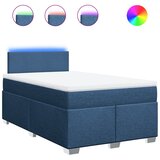  Krevet s oprugama i madracem plavi 120 x 190 cm od tkanine | shoptok.hr