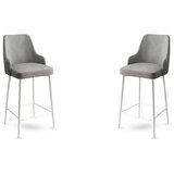 Hanah home enox - grey, white greywhite bar stool set (2 pieces) | Eponuda.ba