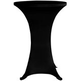 Navlaka za stol za stajanje Ø 70 cm crna rastezljiva 4 kom | shoptok.hr