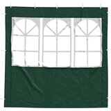  Zid šatora za zabavu 2 pcs 200 x 195 cm Zelena PE i čelik | shoptok.hr