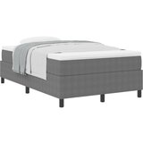 vidaXL Postelja z Box Springom z Vzmetnico Svetlo Siva 120x200 cm Žametna Tkanina, (22080812) | Shoptok.si