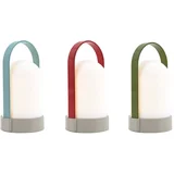 Bela LED zatemnitvena namizna svetilka (višina 15 cm) Uri –