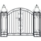vidaXL Ukrasna vrtna vrata od kovanog željeza 122 x 20,5 x 100 cm | shoptok.hr