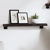  Zidna polica tamnosmeđa 60x10x4 cm od obrađene hrastovine | shoptok.hr