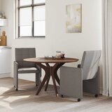  Blagovačke stolice s kotačima 2 pcs Sivo-smeđa 58 x 65 x 94 cm | Eponuda.com