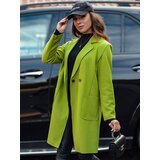 DStreet Płaszcz damski oversize LINNORE gładki długi limonkowy | Shoptok.si