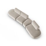 Milo Casa Bež žametna sedežna garnitura desni kot 428 cm Paolo – | Shoptok.si