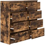  Komoda dimljeni hrast 100x35x99 cm od konstruiranog drva | shoptok.hr