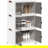 vidaXL Škatla za shranjevanje s kolesi 75 L 64x39,5x110,5 cm | Shoptok.si