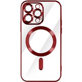 AVIZAR MagSafe ovitek za iPhone 14 Pro Max Silikonska zašcita kamere Chrome rdeca, (20575065) Cene