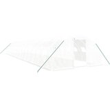 vidaXL Rastlinjak z jeklenim okvirjem bel 64 m² 16x4x2 m, (20760042) Cene