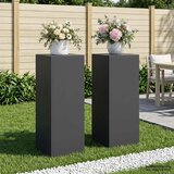  Stalak za biljke 2 pcs Crna 30 x 30 x 80 cm Čelik | shoptok.hr