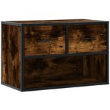 Maison Chic TV omarica - TV stojalo - Televizijska omarica dimljeni hrast 60x31x39,5 cm les in kovina, (21699257) Cene
