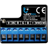BLEBOX wLightBox V3 μWiFi modul za upravljanje RGB / RGBW / CCT / 2xCCT LED trakov Cene