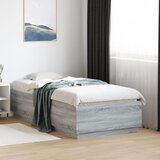 Furnova Posteljni okvir siva sonoma 90x190 cm inženirski les, (21940191) | Shoptok.si