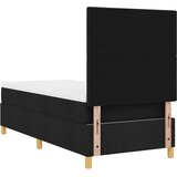  s opruga kutije s uzglavljem Crna 90 x 200 cm tkanina | shoptok.hr