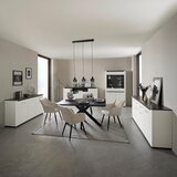 Mömax Vitrina Alassio, Bela, Barva Grafita | Shoptok.si