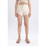 DEFACTO Normal Waist Cut Ended Trousers Short