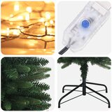  Umjetno vitko božićno drvce 120 cm 150 LED lampica Topla bijela | shoptok.hr