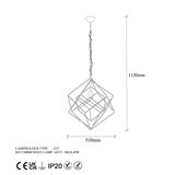 Opviq lights Crna viseća svjetiljka s metalnim sjenilom ø 51 cm Till – | shoptok.hr