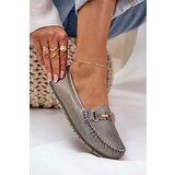 S. BARSKI Glitter Flat Moccasins Made Of Natural Leather D&A | Shoptok.si