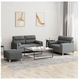vidaXL 3-dijelni set sofa s jastucima tamnosivi od tkanine Cijene