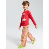 Sinsay Pamučna dvodijelna pidžama s božićnim motivom Grinch Slike