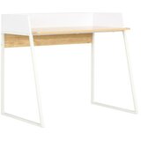  Pisalna miza bela in barva hrasta 90x60x88 cm | Shoptok.si