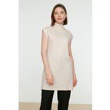 Trendyol Beige Stand Collar Sleeveless Tunic | shoptok.hr