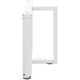  Noge za klubsko mizico v obliki črke T, 2 kosa, bele barve, 60x25x(42-43) cm, jeklo, (22123932) | Shoptok.si