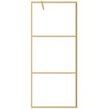  Stijenka za walk-in tuš sa staklom ESG zlatna 90 x 195 cm | shoptok.hr