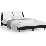  Okvir kreveta LED crno-bijeli 140 x 200 cm od umjetne kože | shoptok.hr