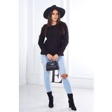 Kesi Sweater with cable weave in black | Shoptok.si