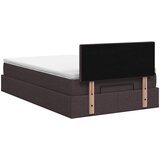  od pjene s madracem i LED-om Tamno smeđa 120 x 190 cm | shoptok.hr